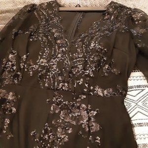 Lace sequence romper